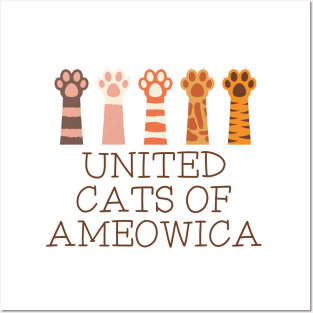 United Cats Of Ameowica - Cat Posters and Art